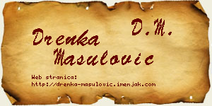 Drenka Mašulović vizit kartica